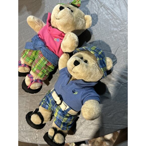 Starbucks Bearista Bear 2007 Preppy Summer Girl & Boy Plush: 62nd, 63rd Editions - Picture 12 of 12